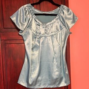 Apt. 9 Metallic Blue Blouse